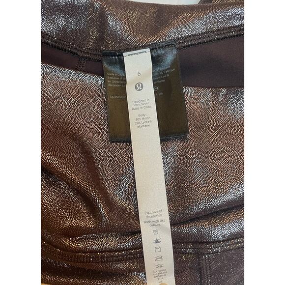 Lululemon Align Pant Shine 6 Radiate Foil Print French Press 25" - Picture 10 of 13